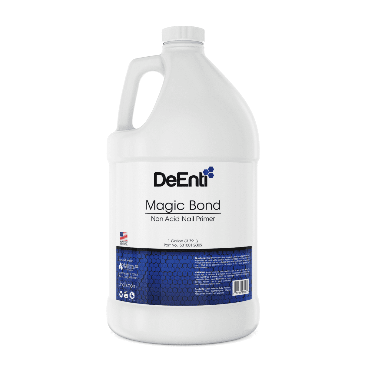 DeEnti Magic Bond Non Acid Nail Primer Gallon Bottle for Professional Nail Salons