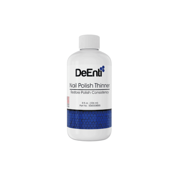 8 oz Bottle of DeEnti Nail Polish Thinner to Extend Polish Life
