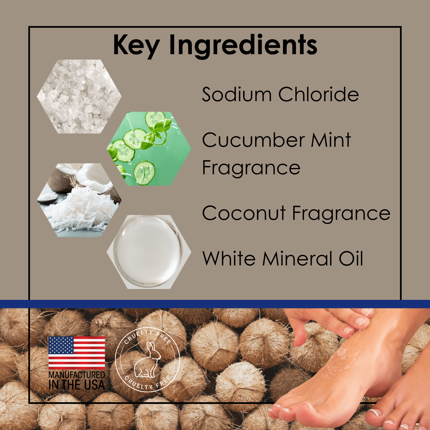 White Sand Salt Scrub - 1 Gallon - Image 3