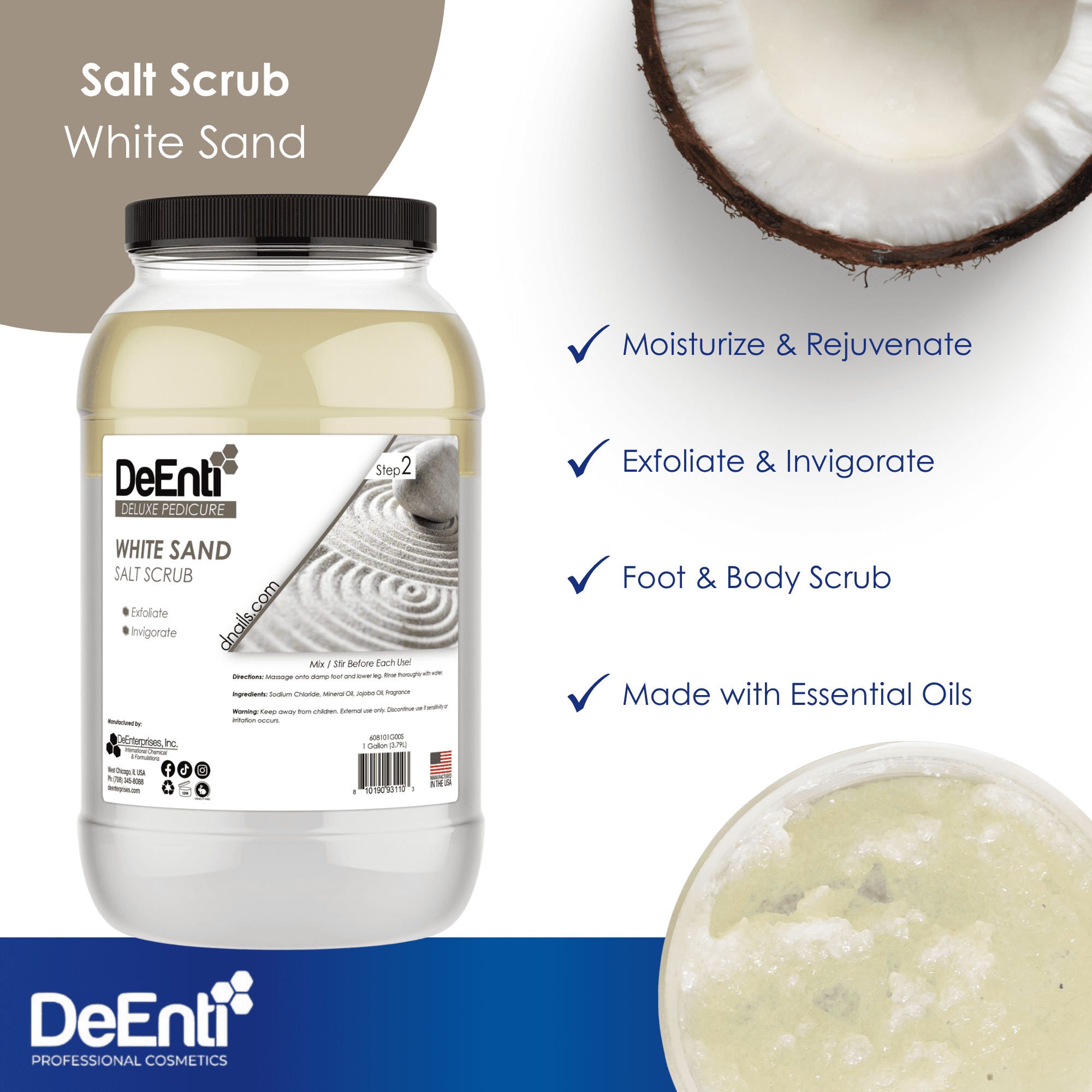 White Sand Salt Scrub - 1 Gallon - Image 2