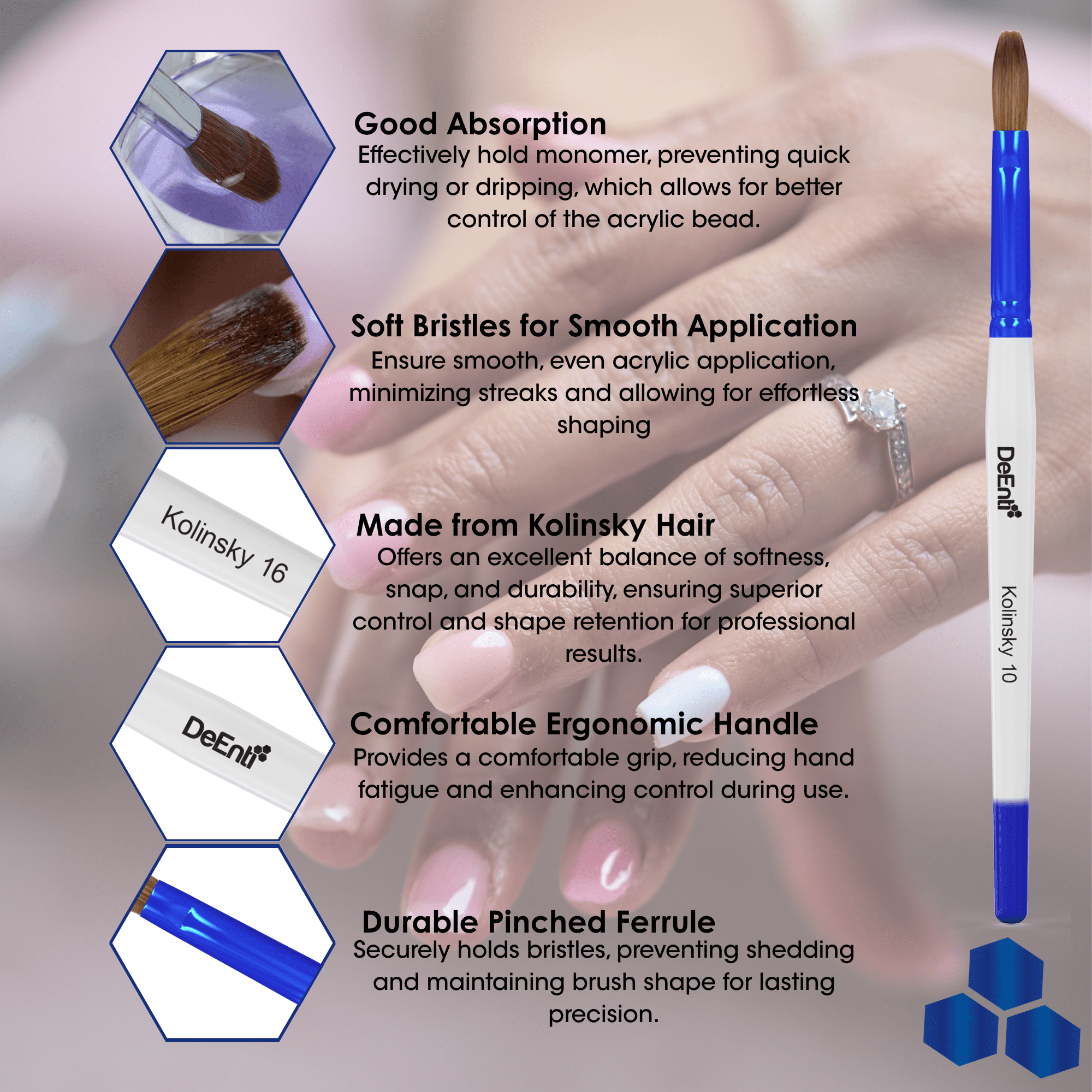 DeEnti 100% Kolinsky Brush - 16 - Image 4