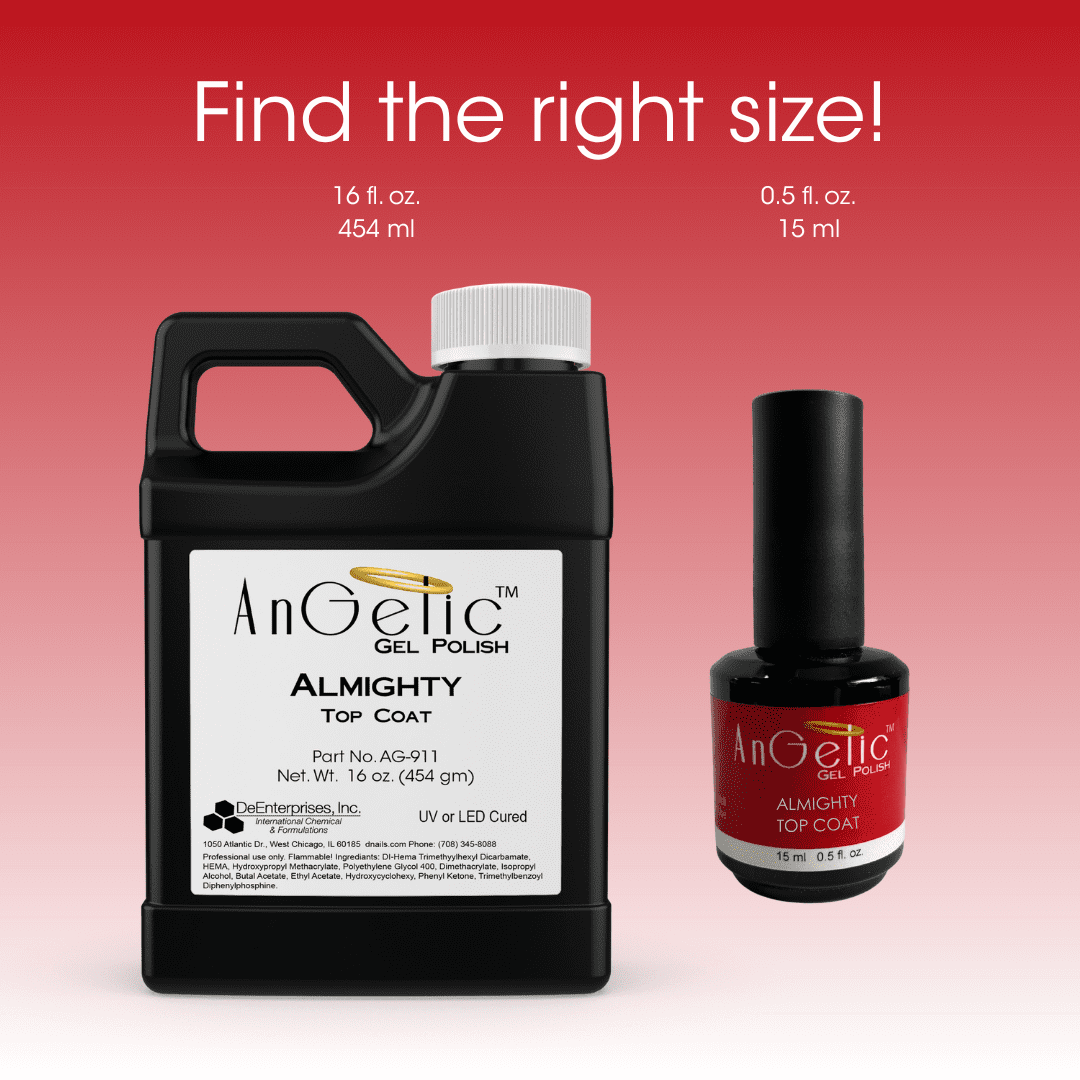Almighty Gel Polish Top Coat - 16 fl. oz - Image 4